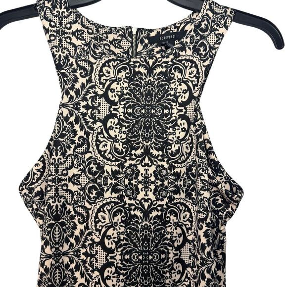 Forever 21 Black and Cream Tank Dress. Size M - Picture 2 of 6
